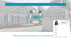 Desktop Screenshot of coastalurgentcare.com