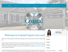 Tablet Screenshot of coastalurgentcare.com